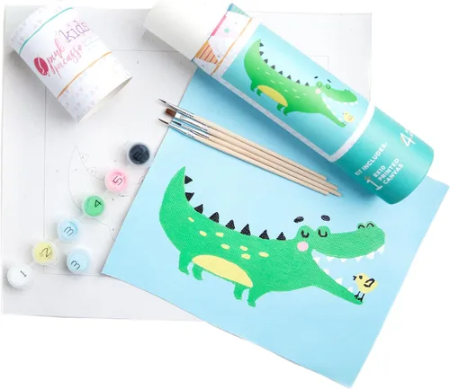 Miniatura 16 de Pink Picasso Kits de pintura por números para niños de 8 a 12 años Kit de manualidades para niños principiantes de bricolaje, pintura acrílica