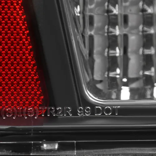 Miniatura 9 de SPEC-D TUNING Luces traseras LED negras con señal secuencial compatible con Ford Mustang 1999-2004, conjunto de par izquierdo + derecho Lente ahumado