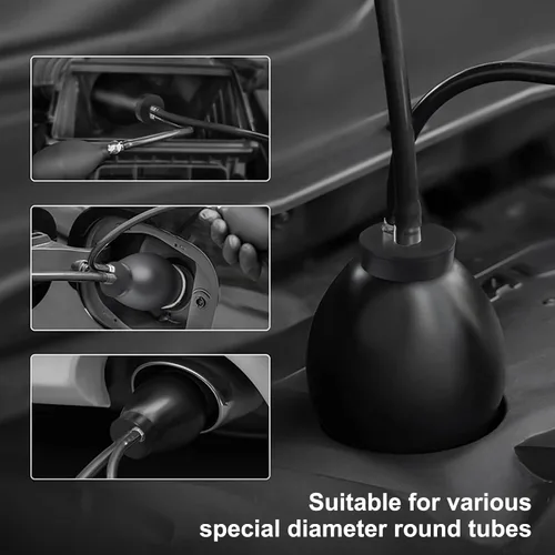 Miniatura 4 de ELMCONFIG Adaptador de admisión rápida, vejiga de máquina de humo automotriz, probador de bloqueo, tapón de fuga inflable, probador de fugas