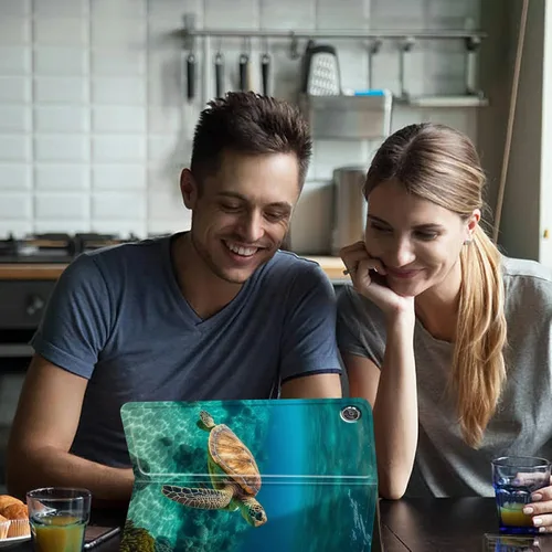Miniatura 101 de Funda para tablet Fire 7 (12ª generación, versión 2022), delgada, a prueba de golpes, delgada, de piel sintética, con función de apagado/encendido