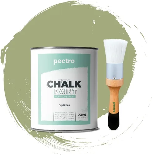 Miniatura 19 de Pintura de tiza para muebles, 25 onzas líquidas (25.4 fl oz) + pincel especial para pintura de tiza, pintura para muebles, sin lijar ni imprimar