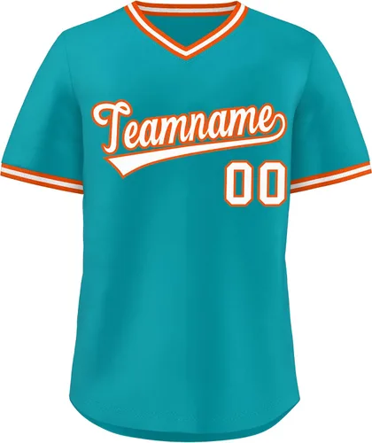 Miniatura 39 de KXK - Camiseta de béisbol personalizada con nombre y número cosidos, estilo Hip Hop, con cuello en V, atlética, para hombres, mujeres y jóvenes
