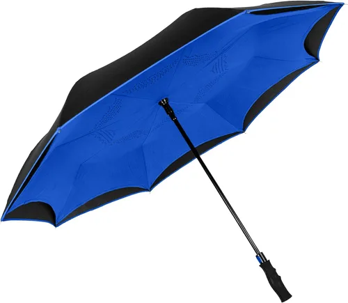 Miniatura 3 de StrombergBrand Inversa Paraguas (paraguas reversible), doble capa, grande, resistente al viento, impermeable y ligero, paraguas invertido