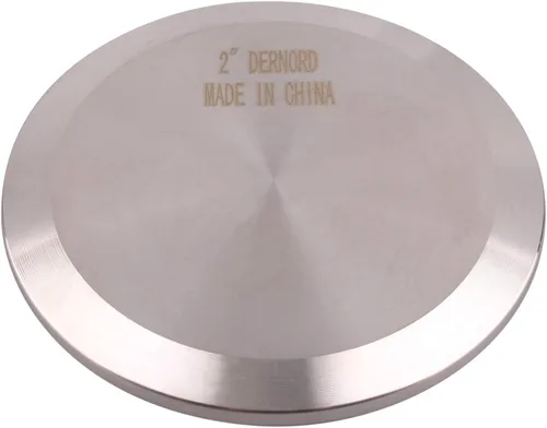 DERNORD - Tapa de extremo sanitaria se adapta a brida de virola de abrazadera triple, accesorio de acero inoxidable 304, abrazadera (2" (51mm)