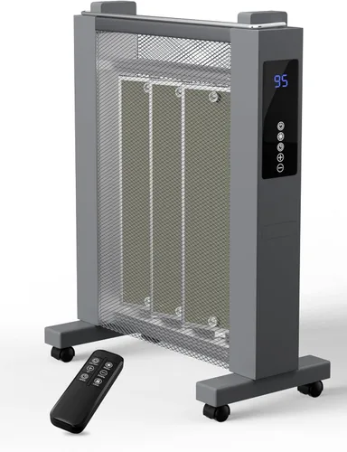 Uthfy Calentadores de espacio de convección de 26 pulgadas para uso en interiores, calentador eléctrico de 1500 W para habitaciones grandes,