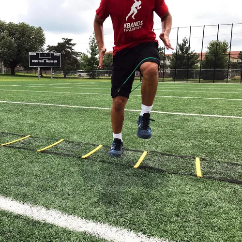 Miniatura 5 de Kbands Bandas de resistencia para piernas de velocidad y fuerza Incluye programas de entrenamiento digital Speed 101 y Agility FX - Tamaños