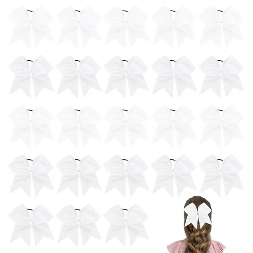 Miniatura 26 de Lazos de animación, lazo negro para animadoras, lazos de animadora para animadoras, lazos de animadora, 2 lazos grandes de 8 pulgadas para niñas