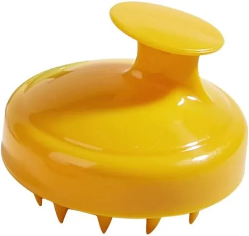 Miniatura 9 de Masajeador de cuero cabelludo para el cuero cabelludo, cepillo de silicona suave, cepillo de champú, exfoliante del cuero cabelludo para el 1PC-Rojo