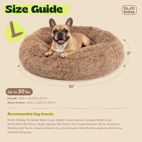 Miniatura 6 de Premium Donut Dog Bed,Dual Memory Foam Orthopedic Beds for Large Sized Dogs,Thick Cooling Gel Fluffy Calming Pet Couch with Removable Waterproof