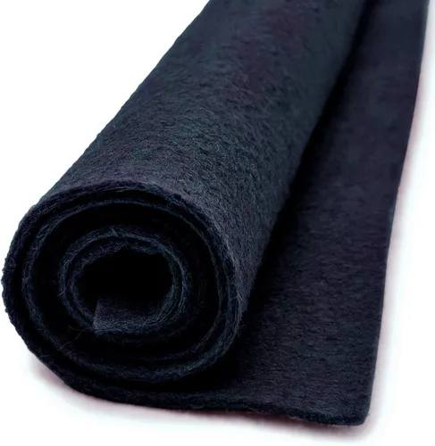 National Nonwovens - Sábana de gran tamaño de fieltro de lana azul mezclilla - 20% mezcla de lana - 12x18 pulgadas - Adulto, adolescente - No