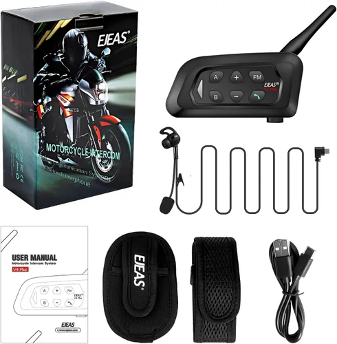 Miniatura 7 de EJEAS V4C Plus - Intercomunicador de árbitro profesional, sistema de comunicación de árbitro Bluetooth 5.1 con función de radio FM para deportes