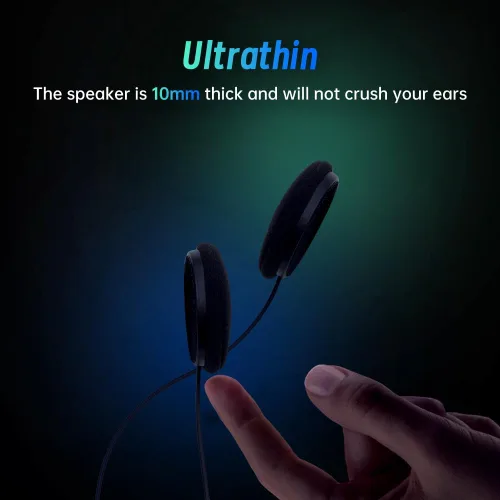 Miniatura 4 de Auriculares Bluetooth para Casco de Motocicleta, Auriculares Inalámbricos Bluetooth 5.3 para Exteriores con Altavoces, Cancelación de Ruido