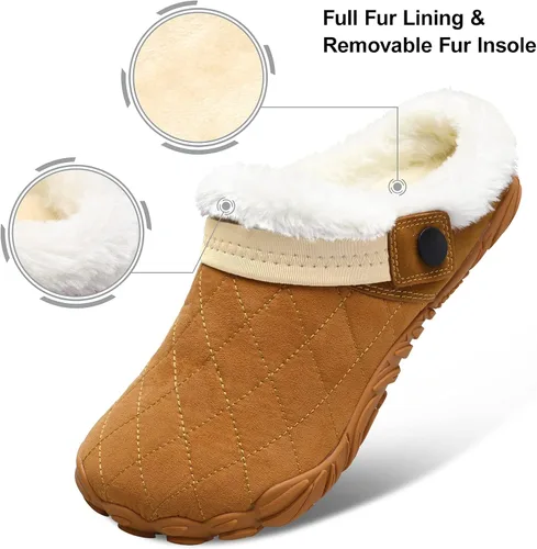 Miniatura 5 de Besroad - Pantuflas mullidas para mujer y hombre, esponjosas, cómodas, de espuma viscoelástica, para dormitorio