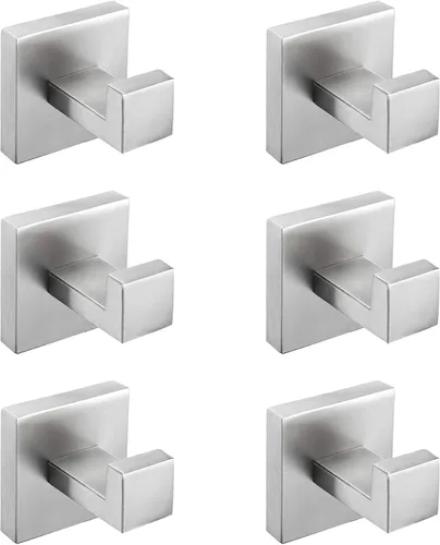 Miniatura 14 de Nolimas Gancho para toallas de baño de acero inoxidable a prueba de óxido, gancho para toallas para colgar en la pared, cuadrado para inodoro, Negro