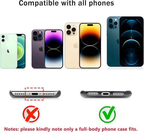 Miniatura 6 de 2 Almohadillas Cordón para Teléfono Ajustable Crossbody Correa para Cuello de Teléfono Celular Universal Cordón de Muñeca para Teléfono Móvil + 2pcs