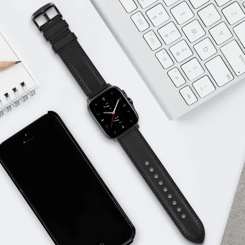 Miniatura 6 de Wanme Bandas para Amazfit GTS 4 / GTS 4 Mini / GTS 3 / GTS / GTS2 / GTS 2e / GTS 2 mini Band mujeres hombres, correa de repuesto de cuero