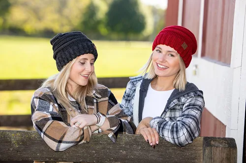 Miniatura 8 de Funky Junque Gorro holgado de punto trenzado de gran tamaño, grueso, suave, de gran