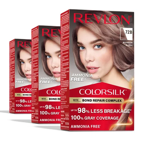 Miniatura 20 de Revlon ColorSilk with Bond Repair Complex, color permanente para el cabello rubio, cobertura 100 % de las canas, tinte para el cabello sin amoníaco