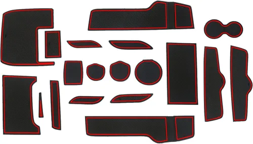 Compatible con Honda Civic 2016-2021 (Sedan) Accesorios, insertos de portavasos antideslizantes personalizados mejorados, forros de consola central,