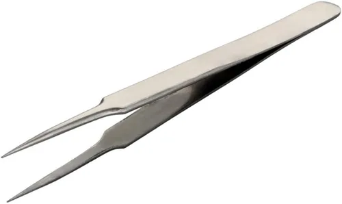 Miniatura 5 de Utoolmart ST-10 Pinzas de acero inoxidable micro magnéticas rectas y curvadas punta puntiaguda herramienta de mantenimiento para pinzas de pestañas