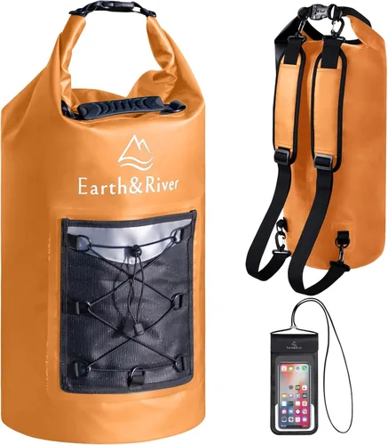 Miniatura 15 de EARTH&RIVER Mochila seca impermeable de alta calidad, extra gruesa, protección para todas las actividades acuáticas y campamentos, bolsa seca ligera