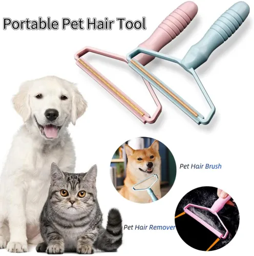 Miniatura 6 de Afeitadora de tela portátil, removedor de pelo de mascotas, removedor manual de pelusas, removedor de pelo de perro y gato para alfombras, ropa
