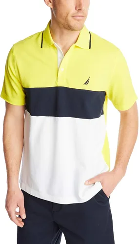 Miniatura 6 de Nautica Polo de manga corta 100% algodón piqué bloque de color para hombre