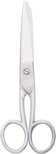 Miniatura 3 de Tijeras plateadas de tela a medida, tijeras de corte de papel de costura, cortador de acero inoxidable, tijeras de oficina de cuero resistente