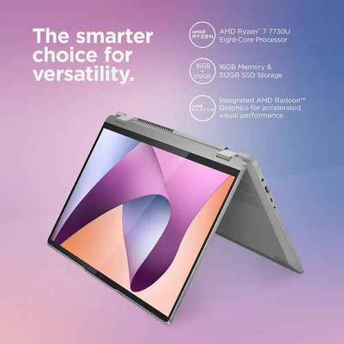 Miniatura 2 de Lenovo IdeaPad Flex 5 2 en 1, pantalla WUXGA de 16 pulgadas, AMD Ryzen 7, 16 GB de RAM, SSD de 512 GB, 1920 x 1200 px, pantalla táctil, Windows 11