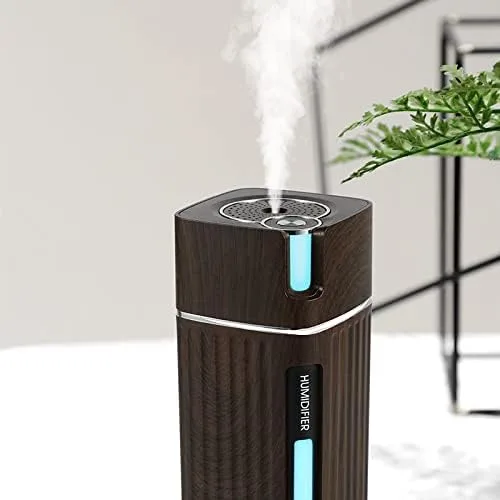 Miniatura 3 de Humidificador de escritorio de 10.1 fl oz, humidificador de aire portátil USB con luz, humidificador ultrasónico de escritorio, mini humidificador
