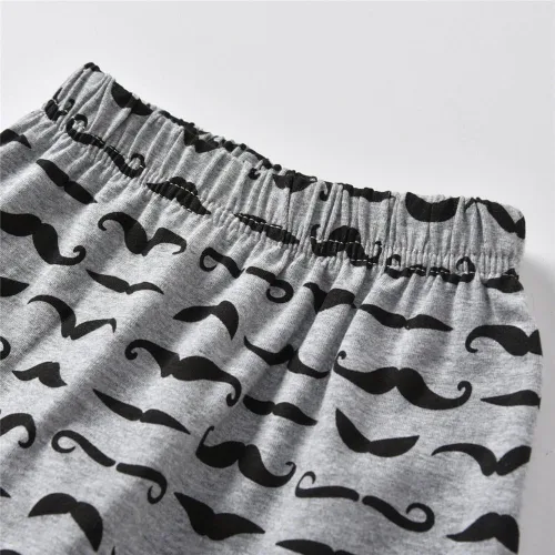 Miniatura 6 de Conjunto de 3 piezas de ropa para bebés y niños, mameluco con letras, pantalones, sombrero