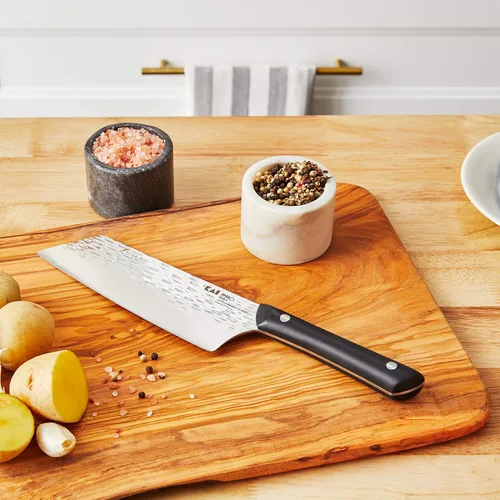 Miniatura 2 de Cuchillo utilitario asiático Kai PRO de 7", cuchillo de cocina japonés afilado a mano ideal para salteados, hoja de acero inoxidable japonés AUS6M