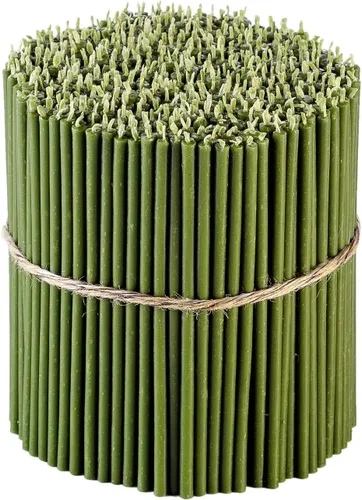 Danilovo Velas finas de cera de abejas – Velas decorativas con aroma a miel, ideales para decoración de cumpleaños u oraciones de la iglesia, color