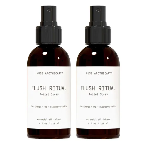 Miniatura 21 de Muse Apothecary Flush Ritual - Aerosol para inodoro aromático y refrescante, usar antes de ir, 2 onzas, infundido con aceites esenciales naturales
