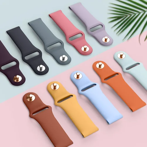 Miniatura 7 de AK Correas de silicona compatibles con Fitbit Versa 2, correas clásicas suaves de repuesto para reloj inteligente Fitbit Versa (azul abismo)