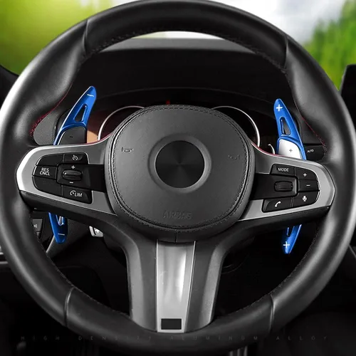 Miniatura 4 de 2 cubiertas de extensión de palanca de cambios de volante para BMW 5er G30 G31 G38 7er G11 G12 3er X3 X4 X5 G01 G20 G02 G05 6er G32 GT Accesorios