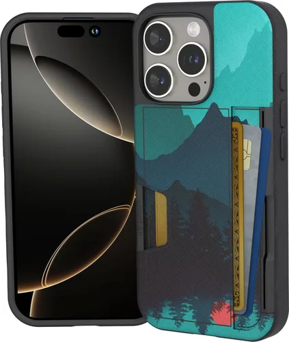 Miniatura 63 de Smartish Funda tipo cartera para iPhone 13 Pro – Wallet Slayer Vol. 2 [delgada + protectora] tarjetero con función atril - Black Tie Affair