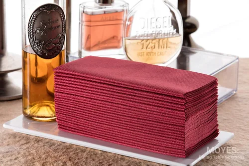 Miniatura 4 de Servilletas color burdeos Servilletas desechables de lino como servilletas de papel para cena Toallas de mano Toallas de mano Servilletas
