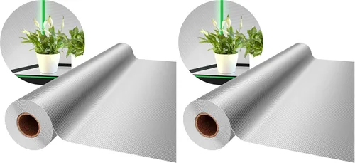 Miniatura 9 de VIVOSUN - Rollo de tela Mylar 6 Mil de 4 x 10 pies. Rollo de Mylar con patrón de diamante muy reflectante para cuarto de crecimiento
