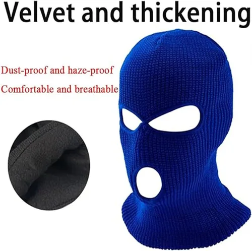 Miniatura 4 de Máscaras de esquí azules para todos los fanáticos de los leones, We're Villains Honolulu - Máscara de esquí azul de 3 agujeros para hombres y mujeres