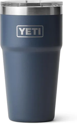 Miniatura 20 de YETI Rambler - Vaso apilable de 20 onzas, acero inoxidable, aislado al vacío con tapa MagSlider Verde mar