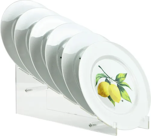 Miniatura 8 de Calypso Basics - Juego de 6 platos de ensalada de melamina de 8.5 pulgadas, sin BPA, no tóxicos, resistentes a roturas, aptos para lavavajillas