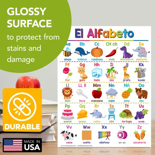 Miniatura 3 de El Alfabeto - Carteles educativos en español para niños, alfabeto, bilingüe, aprendizaje en el aula y en casa, ayuda visual y decoraciones