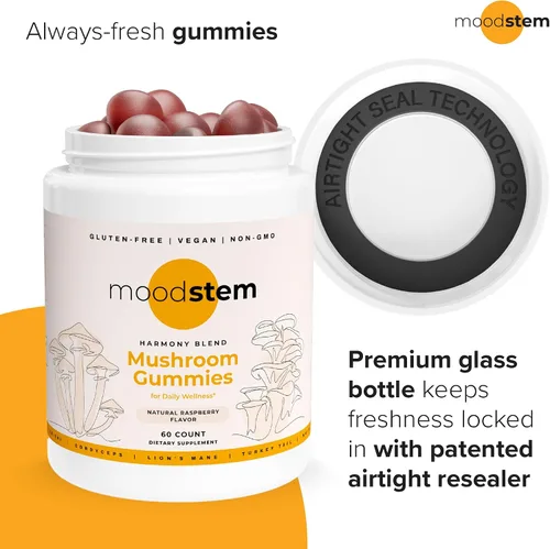 Miniatura 8 de Gomitas de hongos Harmony Blend Suplemento diario de hongos para adultos Complejo de hongos 10 en 1: melena de león, reishi, cordyceps, chaga y más