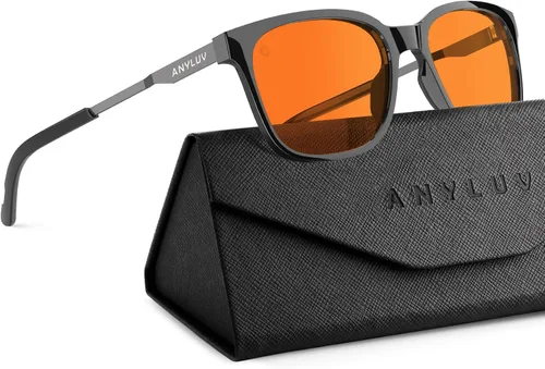 Miniatura 13 de ANYLUV Blue Light Glasses for Men, Lightweight Computer Gaming Glasses, Stylish Anti Eyestrain Blue Light Blocking Men