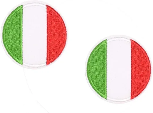 Miniatura 8 de TENDYCOCO Parche bordado de la bandera de Italia italiano para coser en emblema nacional, manualidades, aplique bordado para disfraz, chaqueta, ropa