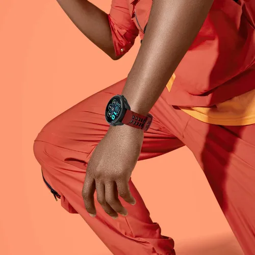 Miniatura 7 de ISABAKE Compatible con Garmin Vivoactive 4/Venu 2/Forerunner 255 265 Bandas, correa de silicona deportiva para Samsung Galaxy Watch 3 1.772 Rojo