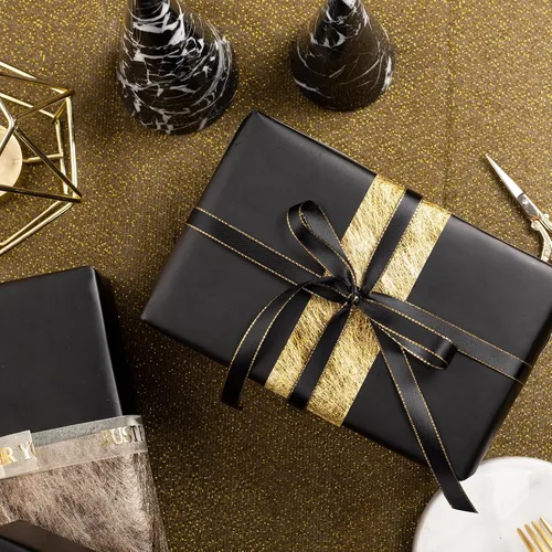 Miniatura 2 de Garbendy Rollo de Papel de Regalo - Papel de Color Sólido con Brillo Perlado, Perfecto para Bodas, Día de San Valentín, Cumpleaños, Navidad, Baby
