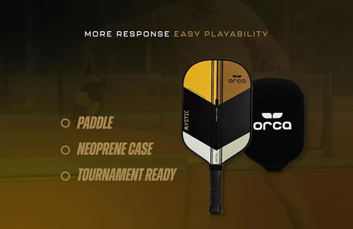 Miniatura 5 de Orca Pickleball Paddles, Tournament Series Carbon Fiber Pickleball Paddles Designed for Maximum Power and Control, USA Pickleball Approved