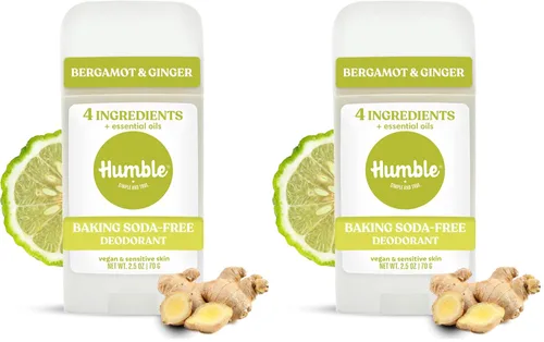 Miniatura 20 de HUMBLE BRANDS - Desodorante natural sin aluminio para mujeres y hombres, desodorante vegano sin crueldad, formulado para pieles sensibles, bergamota